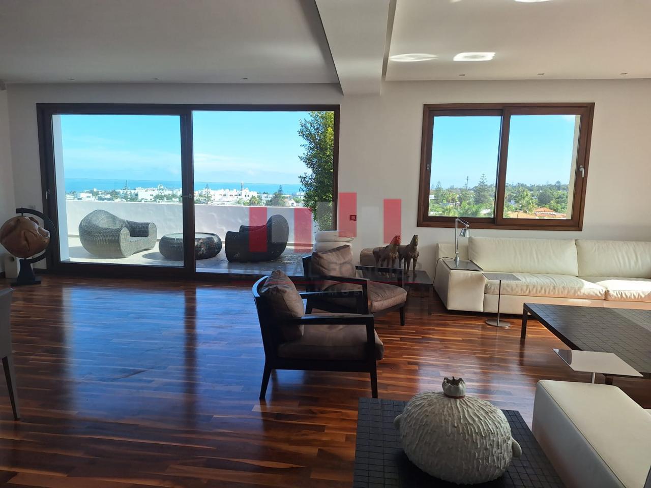 Appartement à louer 60 000 dh 400 m², 4 chambres - Ain Diab Casablanca